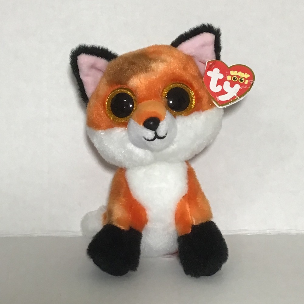 Ty Beanie Boos Meadow Fox Plush 6" Stuffed Animal